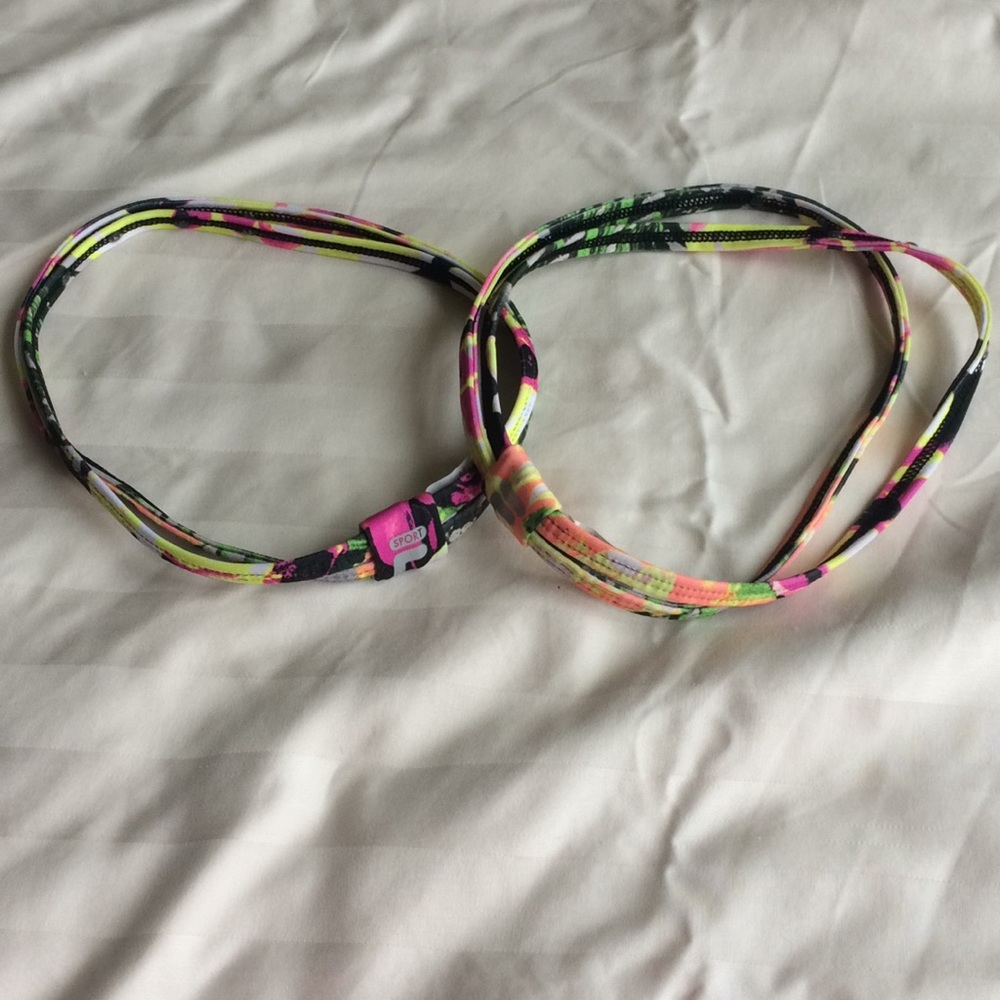 2 Fila Sport Printed Workout Headbands